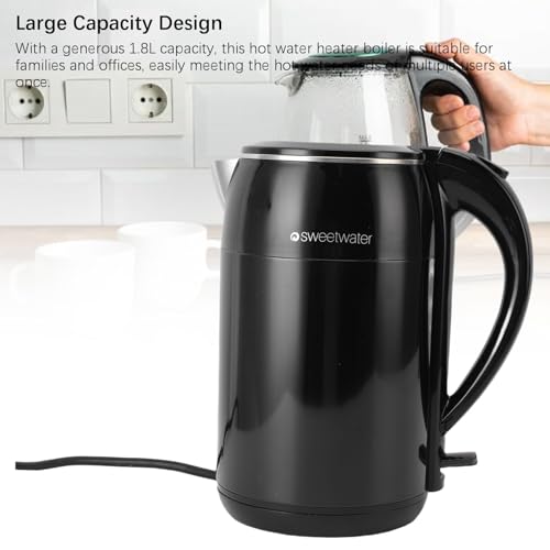 Tetera eléctrica acero inoxidable 1.8L 1500W miniatura 5