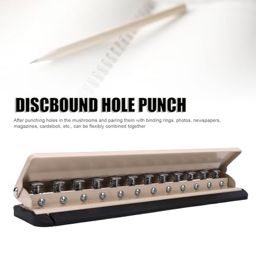 Perforadora de disco SIXRUN para cuadernos de discos tamaño ajustable A4 B5 A5 4
