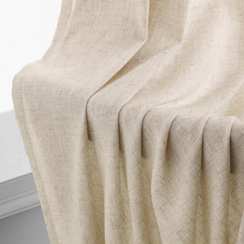 Aersas Linen Curtains 84 Inches Long for Living Room Grommet Linen by Aersas - Used condition - Image 7