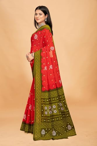Image of TAMAIRA FASHION Mulmul Pure Cotton Saree For Woman Floral Batik Printed|Office Wear Daily Wear Sarees For Women Without Blouse Piece (Available in 11 Colours)