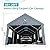 10x20FT Heavy Duty Carport Canopy,Extra Large Portable Car Tent Garage with Roll-up Windows and All-Season Tarp Cover,Removable Roof &Side Walls for Car, SUV,Boats&Truck Shelter Logic Storage