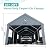 10x20FT Heavy Duty Carport Canopy,Extra Large Portable Car Tent Garage with Roll-up Windows and All-Season Tarp Cover,Removable Roof &Side Walls for Car, SUV,Boats&Truck Shelter Logic Storage