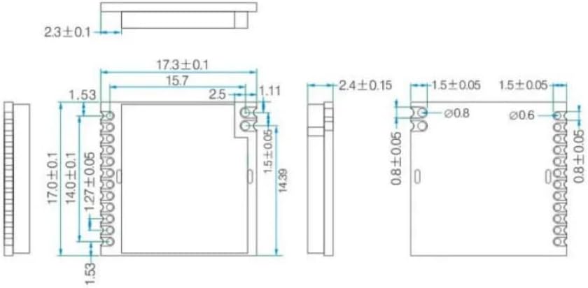 RF4463PRO 100mW 1400m Distance SPI Si4463 Anti-Interference Wireless RF Transmitter Receiver 915Mhz x 10 PCS