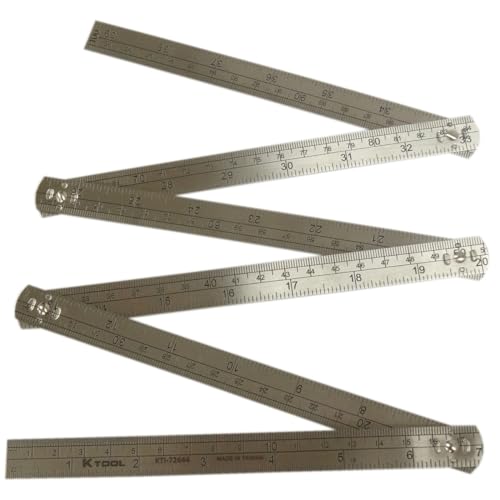 Règle pliante en acier K TOOL 72644 : ne ratez plus vos mesures de 3m sur vos chantiers