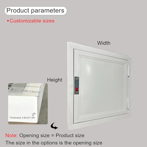 Acceso a tuberías y conexiones de pared mediante panel estanco con llave de 55x55 cm 4