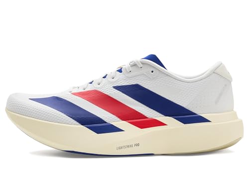 Image of adidas Men's Adizero EVO SL Woven M FTWR whiteMystery Ink /Pure Ruby 15 US Multi