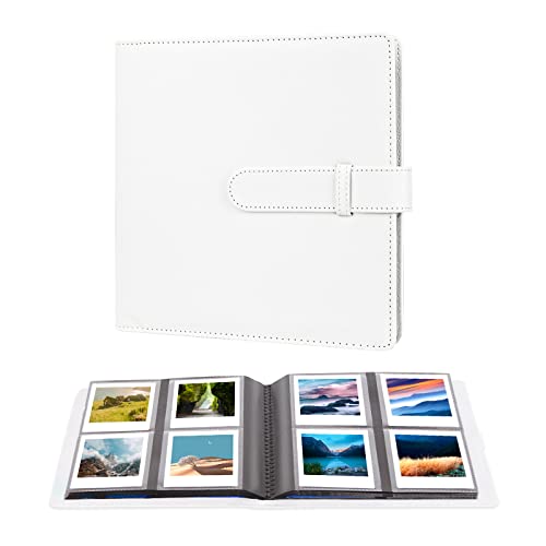 288 Pocket Photo Album for Fujifilm Instax Square SQ1/SQ6/SQ10/SQ20/SQ40 Instant Camera and Kodak Mini Shot 3 Film,Holds 3x3” Photos (White)