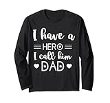 Photo Gallery i have a hero and i call him dad daddy festa del papà regalo bambino maglia a manica Photo Gallery i have a hero and i call him dad daddy festa del papà regalo bambino maglia a manica