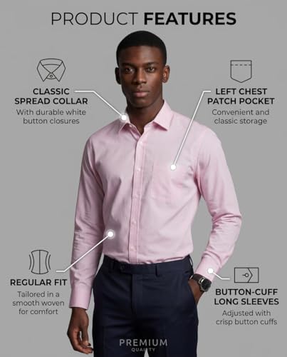 Image of INKAST Men's Cotton Blend Plain Formal Shirt | Full Sleeves Solid Shirts| Straight Regular Fit | Office and Regular Wear