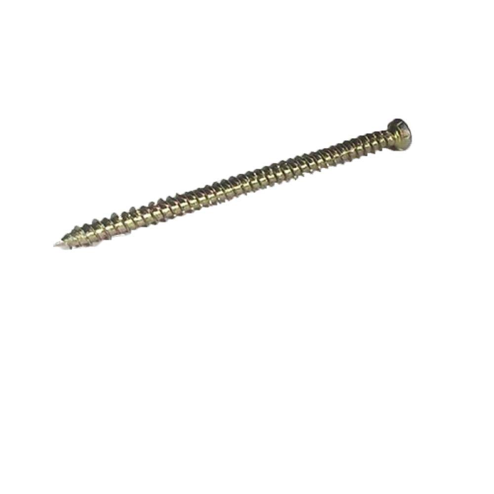 Reisser Yellow Rei102cf Concrete Frame Screw 100-Pieces, 7.5 Mm Diameter X 102 Mm Length,