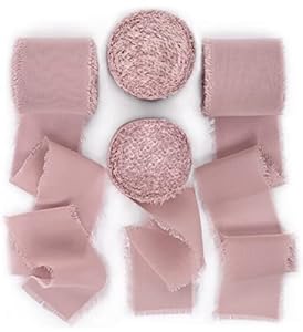 Socomi Dusty Rose Chiffonband, 4 Rollen