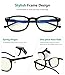 Eyekepper Blue Light Glasses for Men Women Vintage Computer Glasses,Black