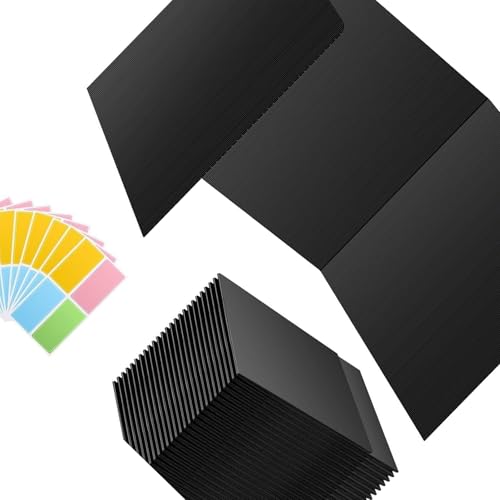 ZBIianxer 24er Pack Faltbare Arbeitsteiler mit glatten Oberflächen, leicht zu reinigen für den Einsatz Klassenzimmer, Klassenzimmer Schreibtisch Trennwände Set