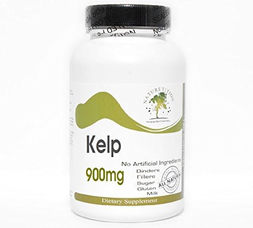 Kelp 900mg ~ 180 Capsules - No Additives ~ Naturetition Supplements