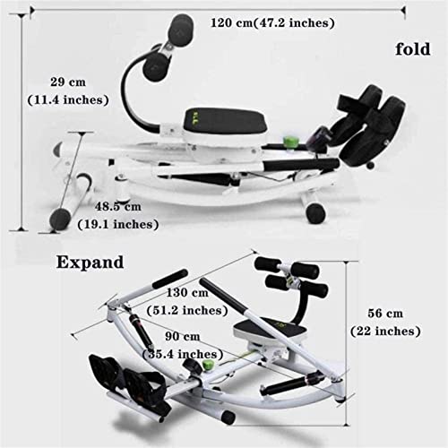 Foto von Ausrüstung Home Gym Faltbare Rudergeräte Rudergerät Multifunktionales hydraulisches Rudergerät Haushalt Scull Folding Fitness Training (Übungsfitness)