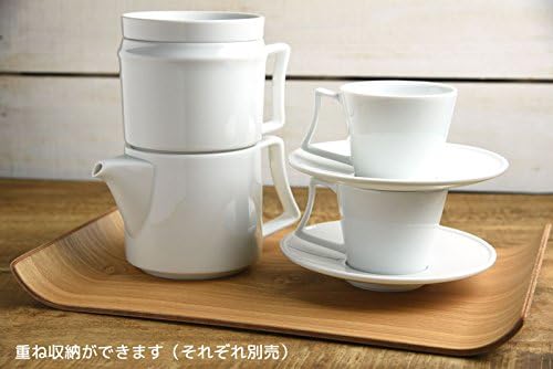 Yamani 3516063 Cup Saucer, White, 7.8 fl oz (220 ml), Column