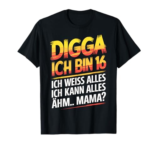 16. Geburtstag Junge Mädchen 16 Jahre 2010 Lustig Geschenk T-Shirt
