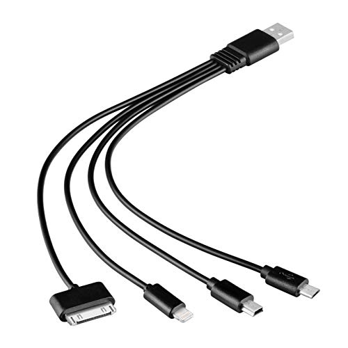 Cabo Usb 4 Em 1 Micro Lightning Type C Newlink Cb308nl Preto