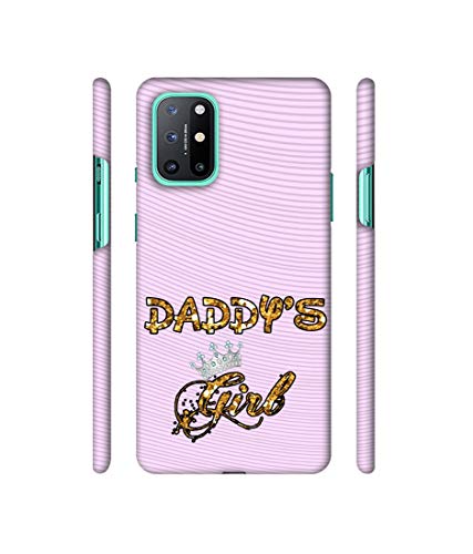 Image of Amazon Brand - Solimo Designer Daddy's Girl in Glitter Pattern 3D Printed Hard Back Case Mobile Cover for OnePlus 8T