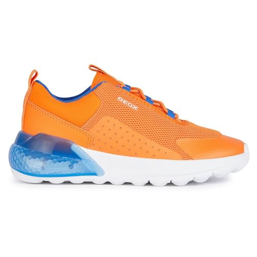 Geox J Activart Illuminus, Zapatillas Hombre, Naranja, 37 EU