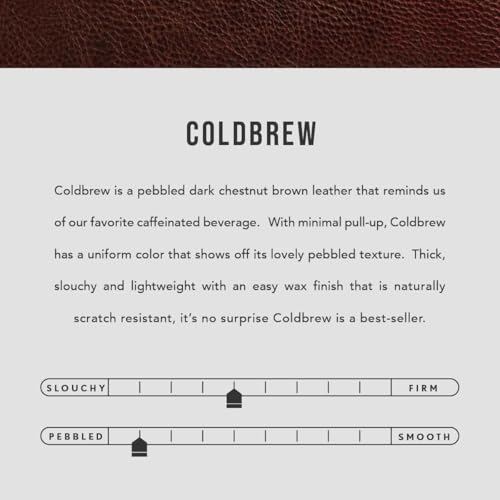Image of Portland Leather Goods Mini Daisy Wallet for Women - Handmade from the Finest Full-Grain Hides - Features Envelope Design with Snap Closure - Coldbrew