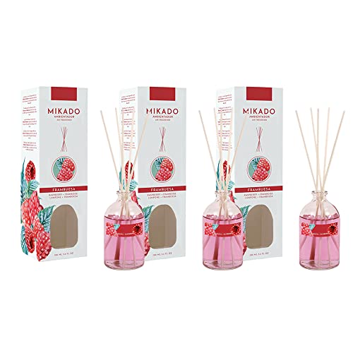 PACK3 MIKADO AMBIENTADOR 100ml FRAMBUESA(PLUS HOME)