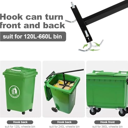 Wastemate Bin Compactor, House Hold Wastemate, Household Wastemate Wheelie Bin Compactor, Manual Trash Compactor, Touchless Trash Can Compactor, For Kitchen Garden Restaurant (1PC)