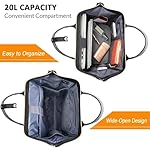 Ytonet Backpack for Women, 15.6 Inch Bookbag for Women Laptop Bookbag, Wide Open Anti-Theft Teacher Backpack College School Work Nurse Bag, Water Resistant Business Computer Bag, Grey - Image 3