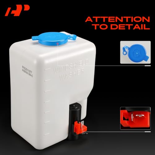 A-Premium Universal Windshield Washer Pump Fluid Reservoir Tank Bottle Kit by A-Premium - Used condition - Image 4