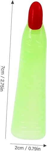 Miniatura 2 de Toyvian 50 dedos de bruja de Halloween, dedos de bruja que brillan en la oscuridad, dedos falsos para niños, puntero de lectura de dedos, regalo