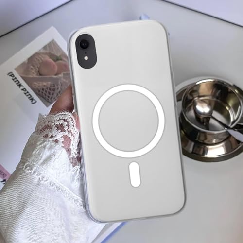 Image of Luxury Paper Thin Back Case Cover for iPhone XR | Matte Finish | Compatible with magsafe | (White)