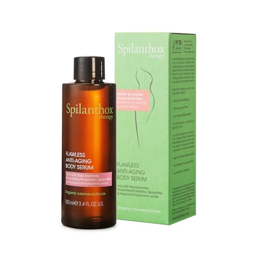 Spilanthox therapy - Flawless Anti-Aging Body Serum - Niacinamide & Hyaluron réduisent les irrégularités & hydratent la peau - Soin corporel avec spilanthol - cosmétique naturel végétalien - 100ml
