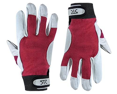 Nvt Leather Gardening Glove For Yark/Garden And Mechanical Work, Working Gloves For Weeding, Digging, Planting, Raking And Pruning. (Small) #TOP4