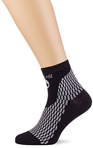 Medilast D207NB - Calcetines Cortos de Running Unisex, Color Negro, Talla S