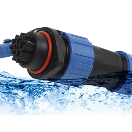 Enchufe industrial recto LP20-4F sin soldadura con aislamiento IP68 para cableado estanco 4