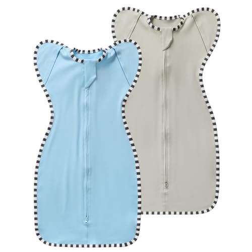 Image of Baby Transition Swaddle 2-Pack, Newborn Sleep Sack, Arms Up Design (Arms In/Out), Infant Swaddle for Boys Girls