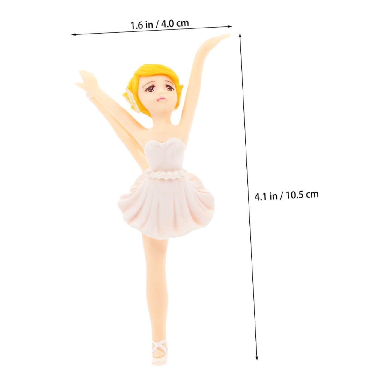 PRETYZOOM 5 Set Di Decorazioni Per Cupcake A Forma Di Balletto Decorazioni Lucide Per Matrimonio 4 Pezzi*5