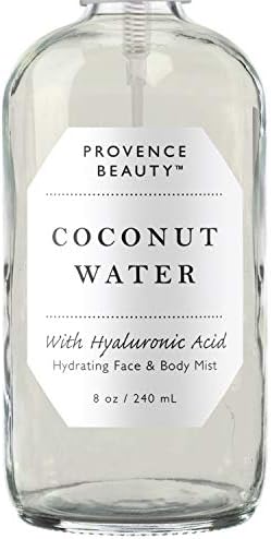 BEAUTE DE PROVENCE | Face & Body Mist Spray - Hydrating Coconut Water With Moisturizing Hyaluronic Acid | Instant Cooling, Conditoning, Hydrating | 8 FL OZ