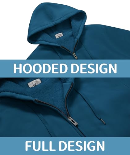 Mens Fleece Hoodies Zip Up Warm Thick Winter Jacket - image 5