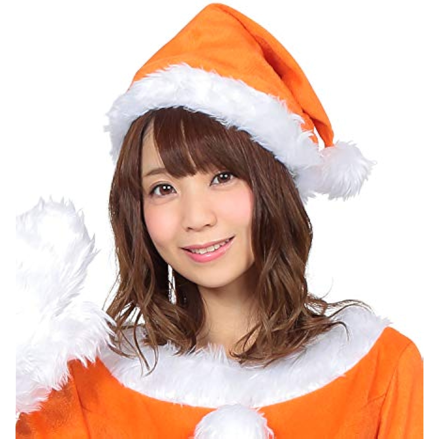 クリアストーン(Clearstone) コスプレ クリスマス サンタ帽子 ユニセックス オレンジ 詳細画像2