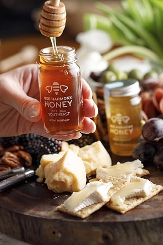 Bee Harmony Coast-to-Coast Honey Flight, Mini Honey Gift Set, 4 Jars, 3 OZ Each, Premium, Raw, Made in the USA - Image 5