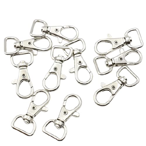 KUKU工房 レバーナスカン 回転式 10個セット (シルバー, 内径13mm)