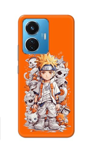 Image of Plastic Printfidaa Printed Hard Back Cover Case For Vivo Y55 (2022) | Vivo T1 44W | Vivo Iqoo Z6 44W Back Cover (Famous Anime Cartoon Character) -112, Multicolor