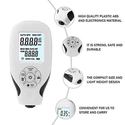 Medidor digital profesional de espesor Healifty 3 piezas miniatura 5