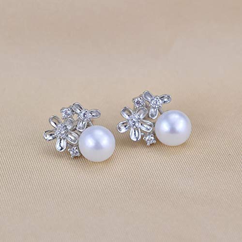 Boucles d'oreilles perles d'eau douce anti-allergie argent 925