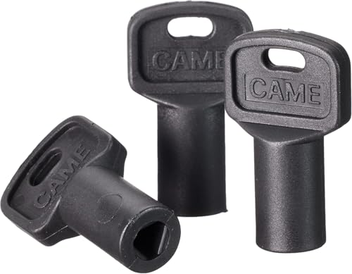 Lot de 3 Clés de Déblocage CAME Triangulaires pour Portail, Clés de Déverrouillage Universelles, Ouverture Manuelle Coupure Courant, Compatible...
