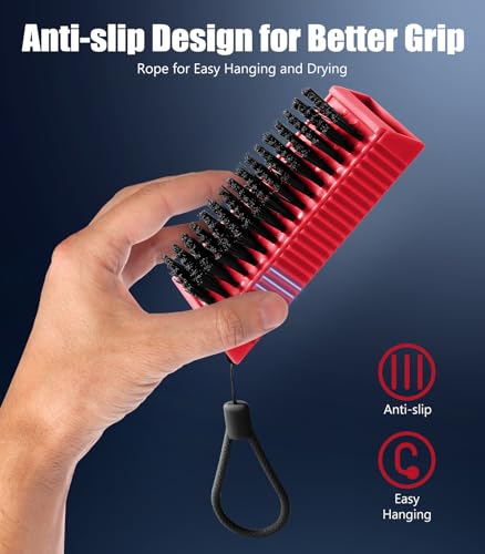 Cepillo de uñas Larbois resistente para eliminar suciedad profunda en pack de 2 4