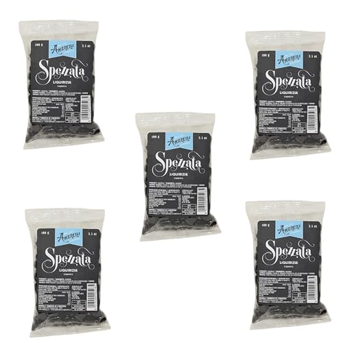 Liquirizia Amarelli Nera Spezzata - Confezione da 500 g (5 Sacchetti)