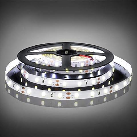 BOGAO 5M LED Strip Lights 300 Units SMD 5630 12V Low-Voltage Strip Light Non-Waterproof IP20 LED Tape White Ribbon Lighting for Home Kitchen Cabinet and More Cover