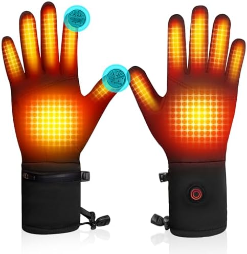 Heated Gloves Liners for Men Women Rechargeable Battery Powered